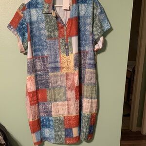 Colorful Patchwork Dress